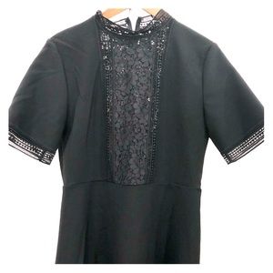 Zara Lace Front Skater Dress